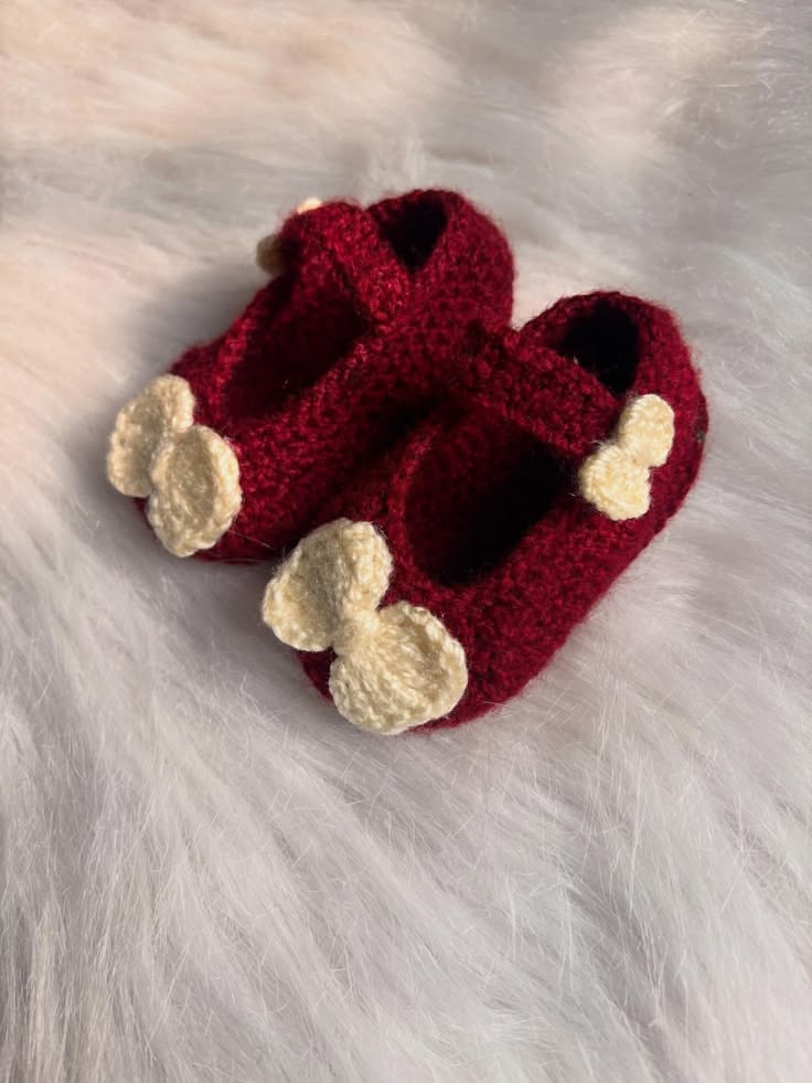 Handmade Crochet baby booties